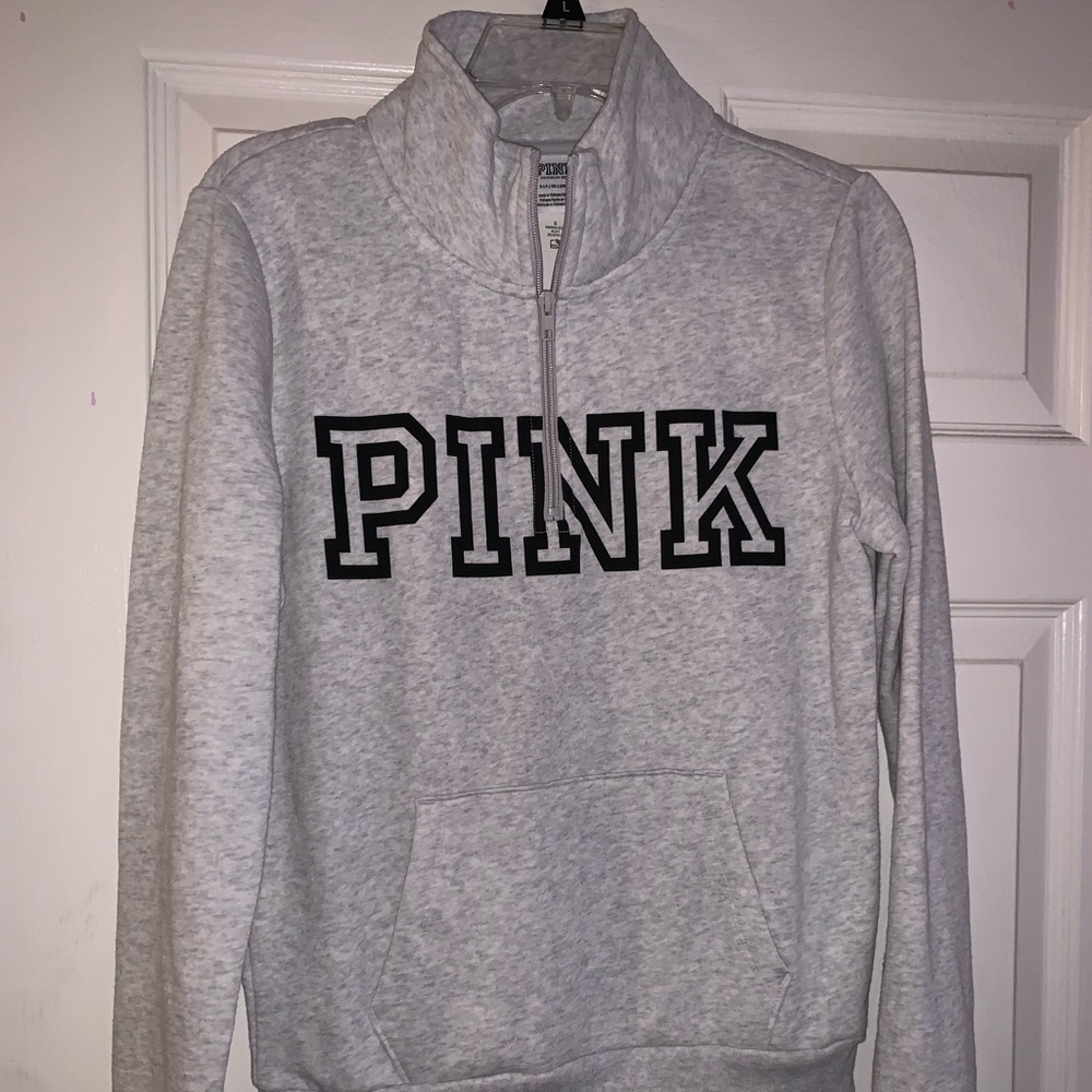 Pink Half-Zip Sweater